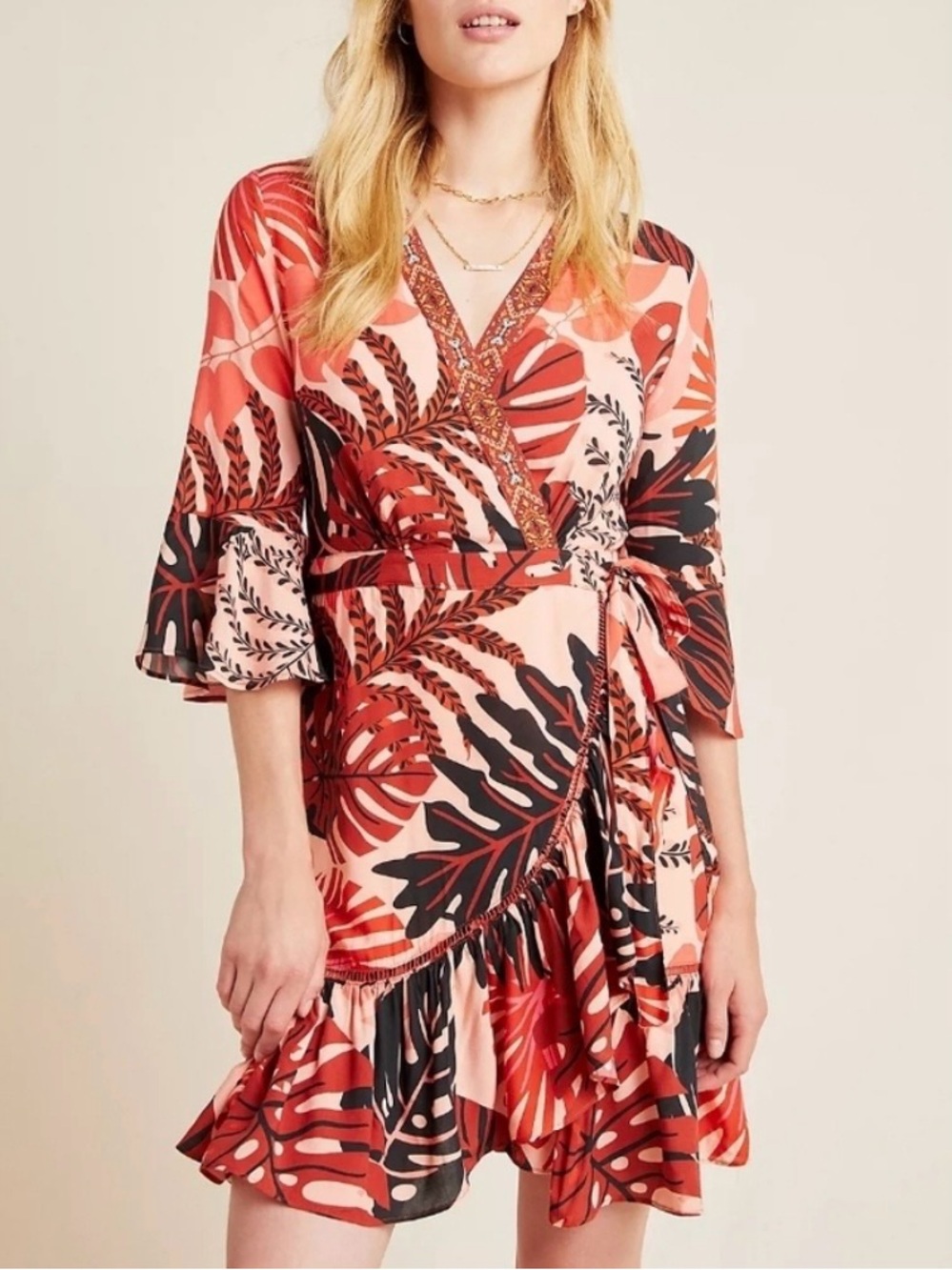 Farm Rio for Anthropologie “Bruxelles” Mini Dress, size XS petite, Like New